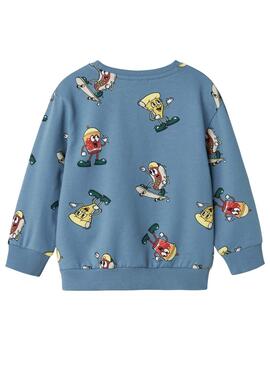 Sweatshirt Name It Diego Reg bleue pour enfant
