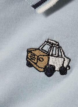 Polo bleu pour garçon de la marque Mayoral Dakan.