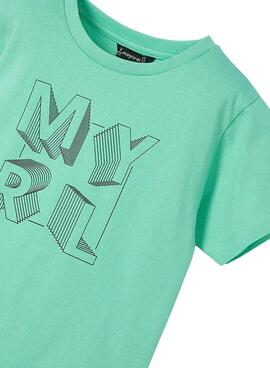 T-shirt Mayoral turquoise pour garçon