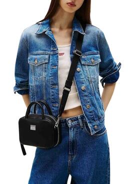 Sac Tommy Jeans American Cool noir pour femme