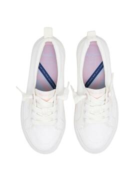 Chaussures Pepe Jeans Kenton blanches pour fille