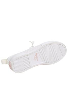 Chaussures Pepe Jeans Kenton blanches pour fille