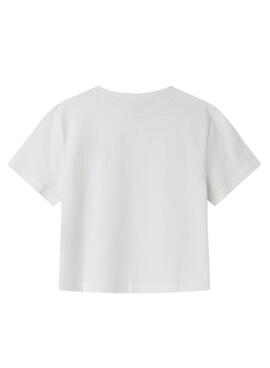 T-shirt Pepe Jeans Nicka blanc pour fille