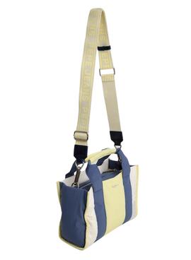 Sac à main Pepe Jeans Zadie bleu et jaune pour femme