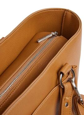 Sac Pepe Jeans Bellamie marron pour femme