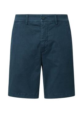 Bermudes Pepe Jeans Chino bleu marine pour homme.