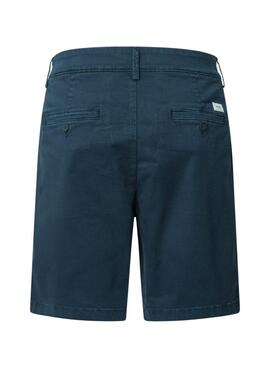 Bermudes Pepe Jeans Chino bleu marine pour homme.
