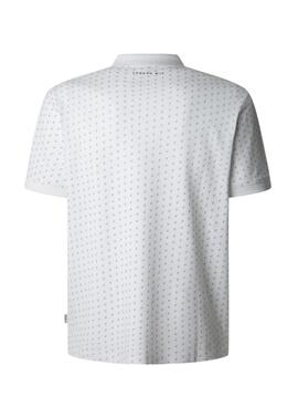 Polo Pepe Jeans Basil blanc pour homme