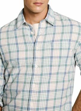 Chemise Pepe Jeans Aitor bleue pour homme