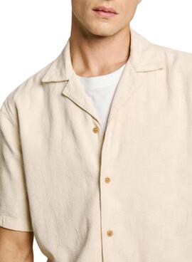 Chemise Pepe Jeans Ansel beige pour homme