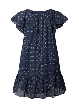 Robe Pepe Jeans Dafne bleu marine pour femme
