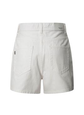 Short Pepe Jeans Skort blanc pour femme