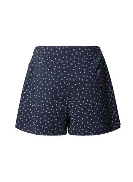 Shorts Pepe Jeans Damaris bleu marine pour femme.
