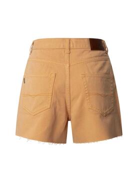 Shorts Pepe Jeans A Line orange pour femme
