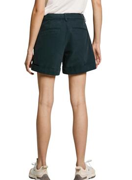 Pepe Jeans Bermuda Jo bleu marine pour femme