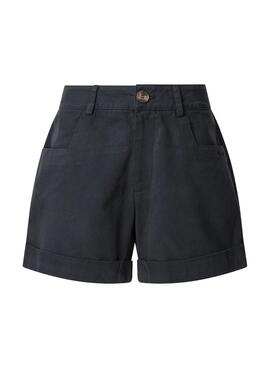 Pepe Jeans Bermuda Jo bleu marine pour femme