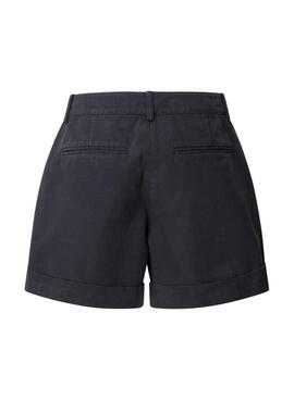 Pepe Jeans Bermuda Jo bleu marine pour femme