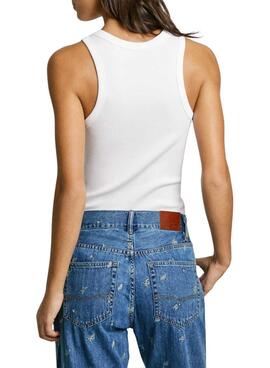 T-shirt Pepe Jeans Marian blanc pour femme