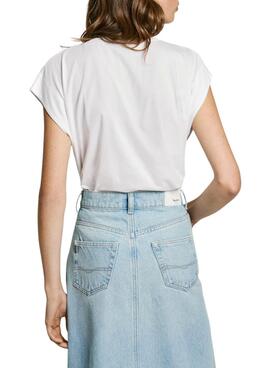T-shirt Pepe Jeans Vivith blanc pour femme