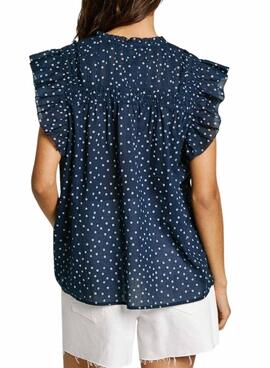 Blouse Pepe Jeans Dialla bleu marine pour femme