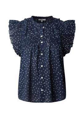 Blouse Pepe Jeans Dialla bleu marine pour femme