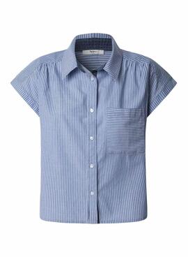 Chemise Pepe Jeans Dixit bleue pour femme
