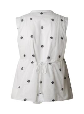Blouse Pepe Jeans Elvire blanc pour femme