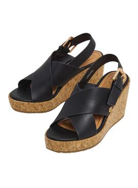 Sandales Pepe Jeans Wayna Cross noir pour femme