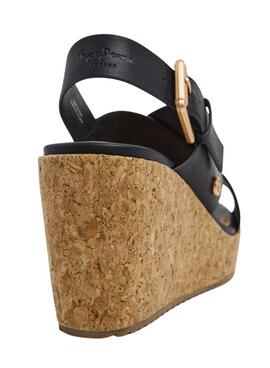 Sandales Pepe Jeans Wayna Cross noir pour femme