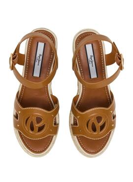 Sandales Pepe Jeans Gladys marron pour femme