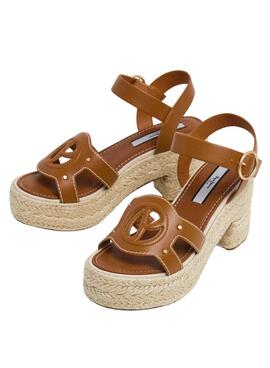 Sandales Pepe Jeans Gladys marron pour femme