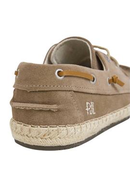 Chaussures bateau Pepe Jeans Tourist beige pour homme