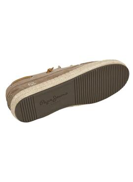 Chaussures bateau Pepe Jeans Tourist beige pour homme