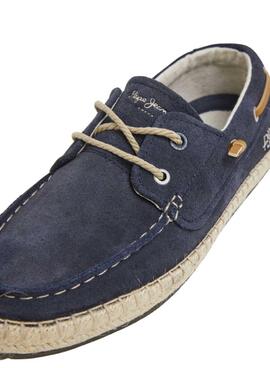 Mocassins Pepe Jeans Tourist bleus marine pour homme