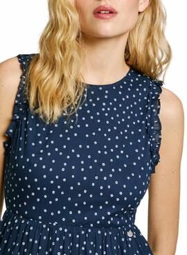 Robe Pepe Jeans Deal bleu marine pour femme