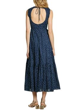 Robe Pepe Jeans Deal bleu marine pour femme