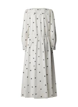 Robe Pepe Jeans Deal blanche pour femme