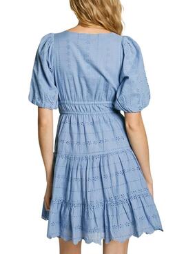 Robe Pepe Jeans Day bleue pour femme