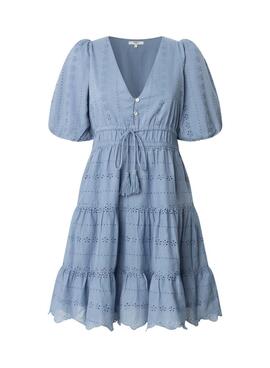 Robe Pepe Jeans Day bleue pour femme
