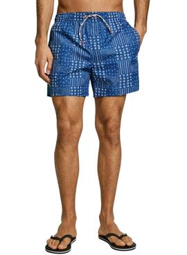 Maillot de bain Pepe Jeans Patchwork bleu pour homme