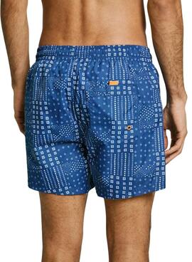 Maillot de bain Pepe Jeans Patchwork bleu pour homme