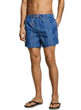Maillot de bain Pepe Jeans Patchwork bleu pour homme