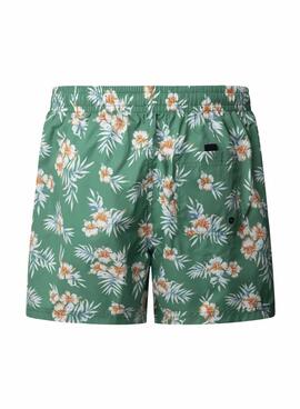 Maillot de bain Pepe Jeans Hibiscus vert pour homme