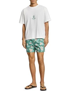 Maillot de bain Pepe Jeans Hibiscus vert pour homme