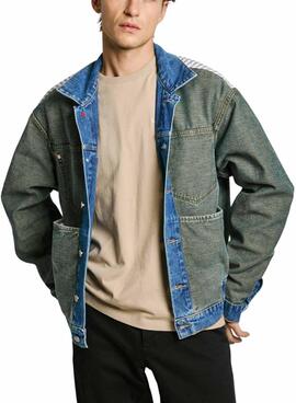 Veste en jean réversible Pepe Jeans pour homme