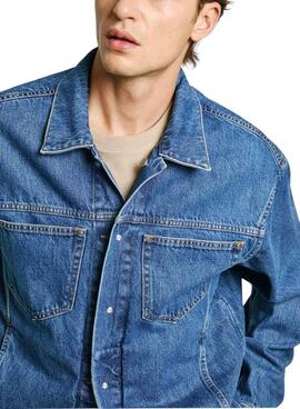 Veste en jean réversible Pepe Jeans pour homme