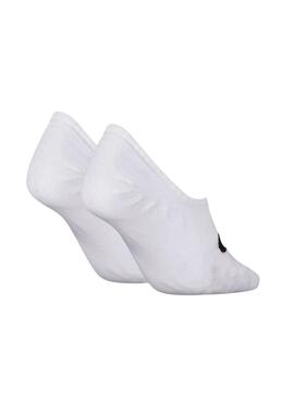 Ensemble de chaussettes Calvin Klein Footie High Cut blanc pour femme