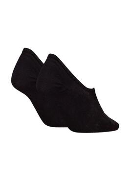 Ensemble de chaussettes Calvin Klein Footie High Cut noir pour femme.