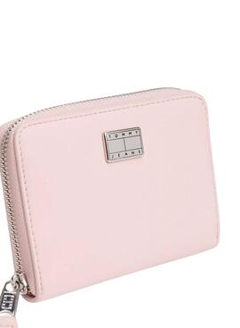 Portefeuille Tommy Jeans American Cool rose pour femme