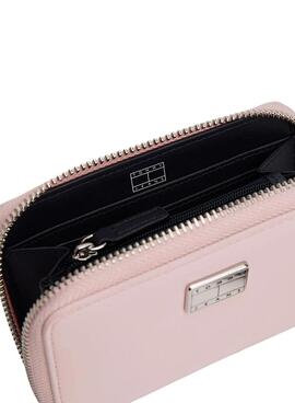 Portefeuille Tommy Jeans American Cool rose pour femme